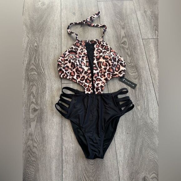Tempt me Stylish Leopard Print One Piece Swimsuit - Picture 1 of 3